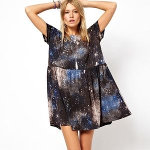 asos galaxy dress